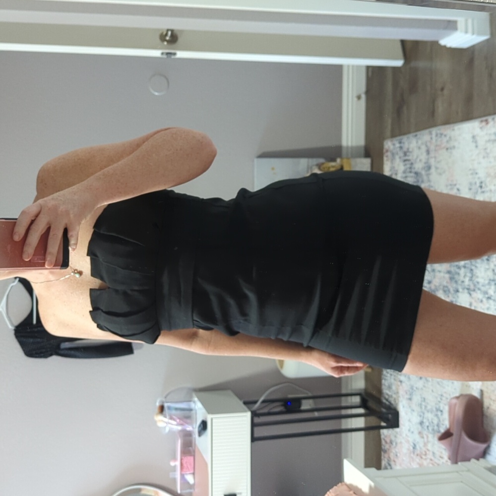 Ark & Co Black Strapless Dress